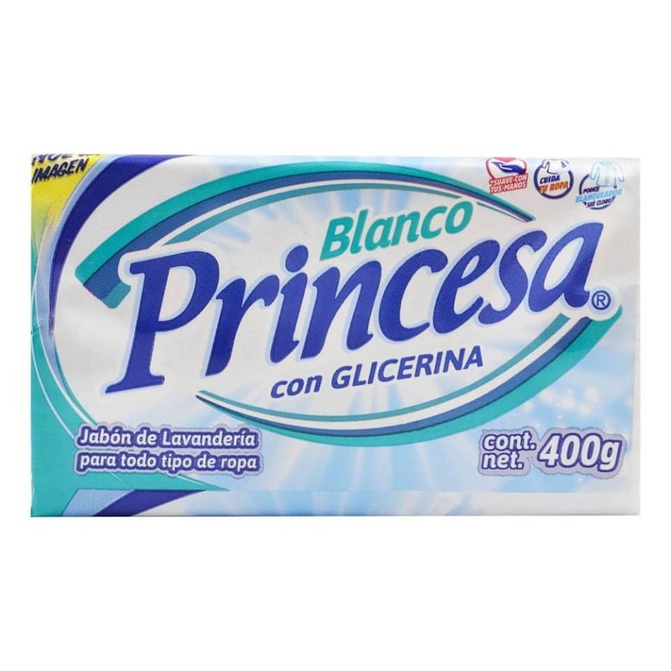 Jabón De Lavandería Princesa Blanco 400 G Walmart 5345