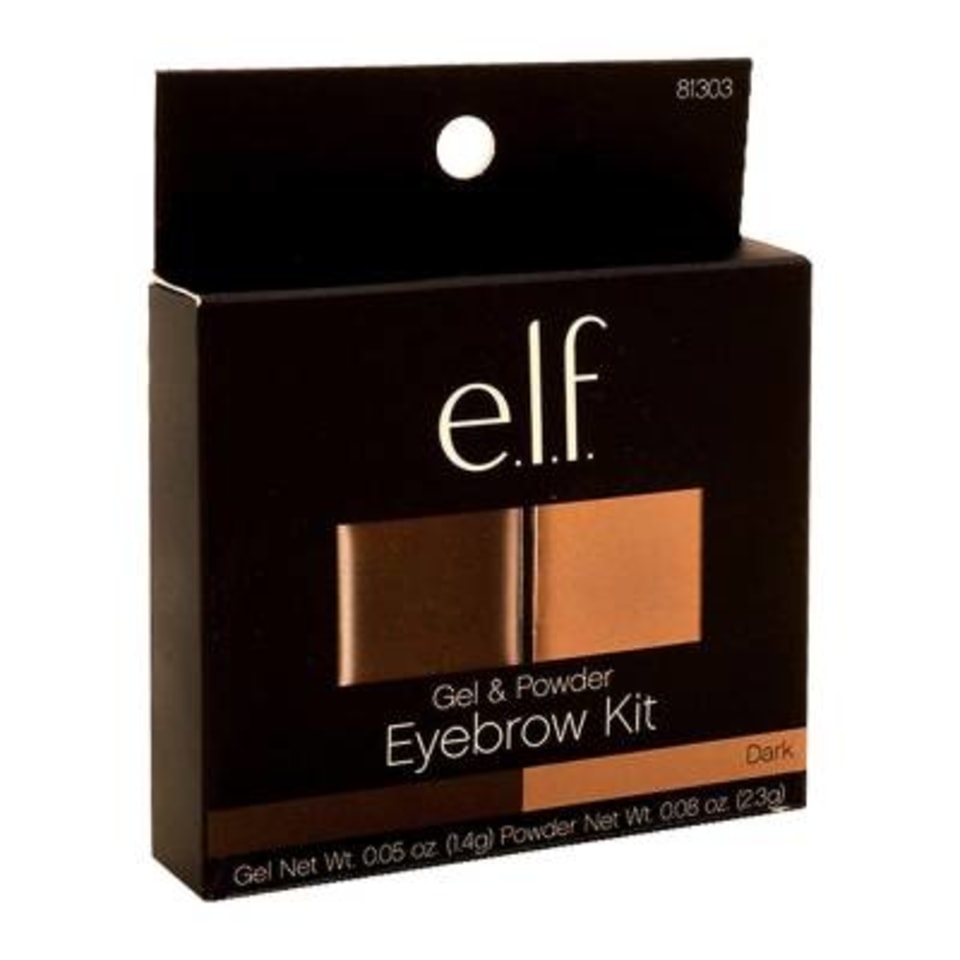 Sombra para cejas e.l.f. eyebrow en gel y en polvo 81303 dark 3.7 g