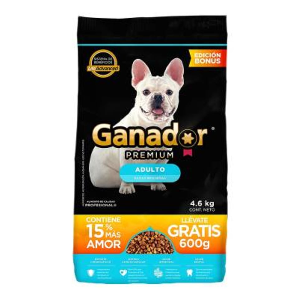 Alimento Para Perro Ganador Premium Adulto Razas Pequeñas 4 Kg Más 15