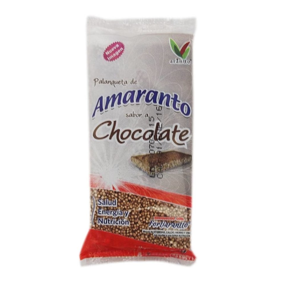 Palanqueta Arantto Amaranto Sabor Chocolate 75 G Walmart 0841