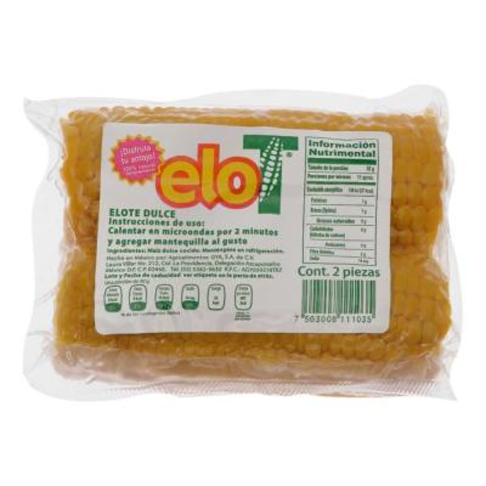 Elote dulce Elot 2 pzas | Walmart