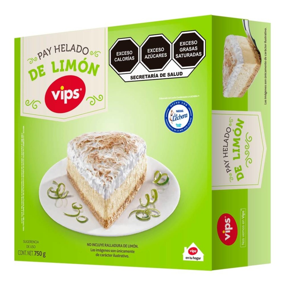 Pay helado Vips La Lechera de limón 750 g Walmart
