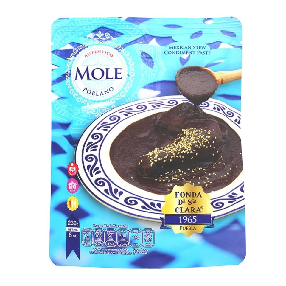 Mole poblano Fonda de Santa Clara 230 g | Walmart