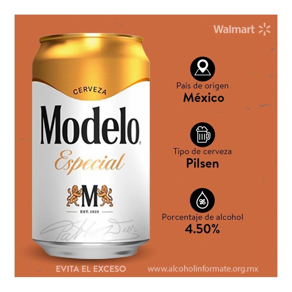 Pack de cervezas Modelo Especial 300 ml c/u | Walmart