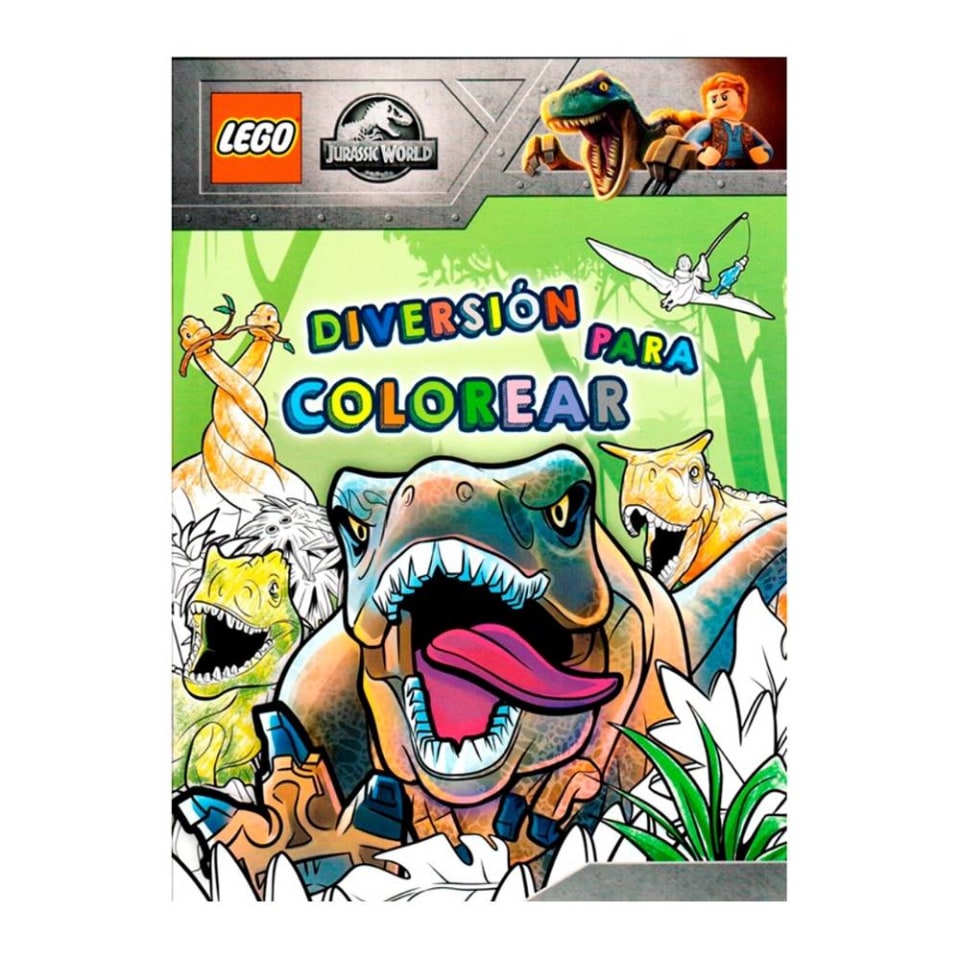 Revista para Colorear Lego Jurassic World | Walmart