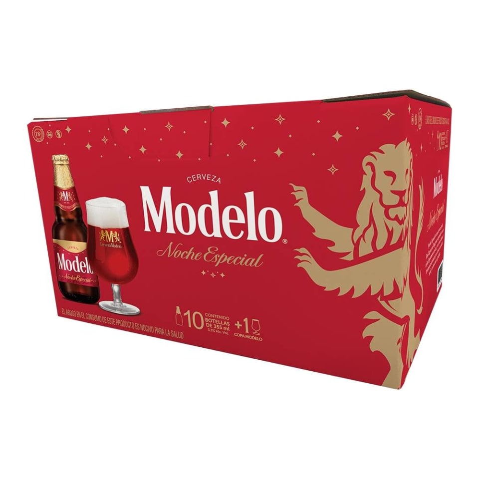 Cerveza Modelo noche especial 10 botellas de 355 ml c/u + 1 copa | Walmart