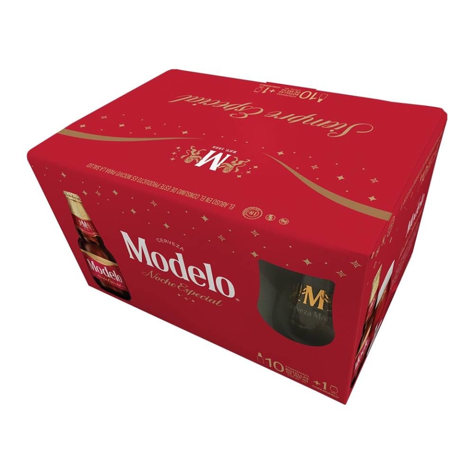 Cerveza Modelo noche especial 10 botellas de 355 ml c/u + 1 copa | Walmart