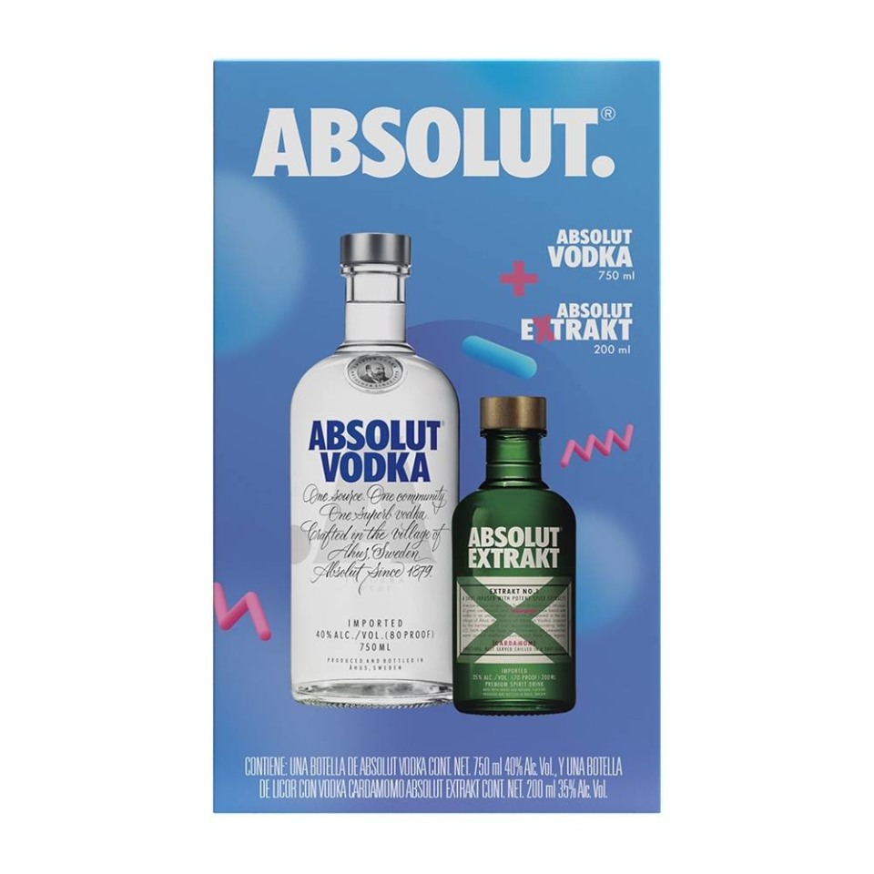 Vodka Absolut 750 Ml Absolut Extrakt 200 Ml Walmart 6109