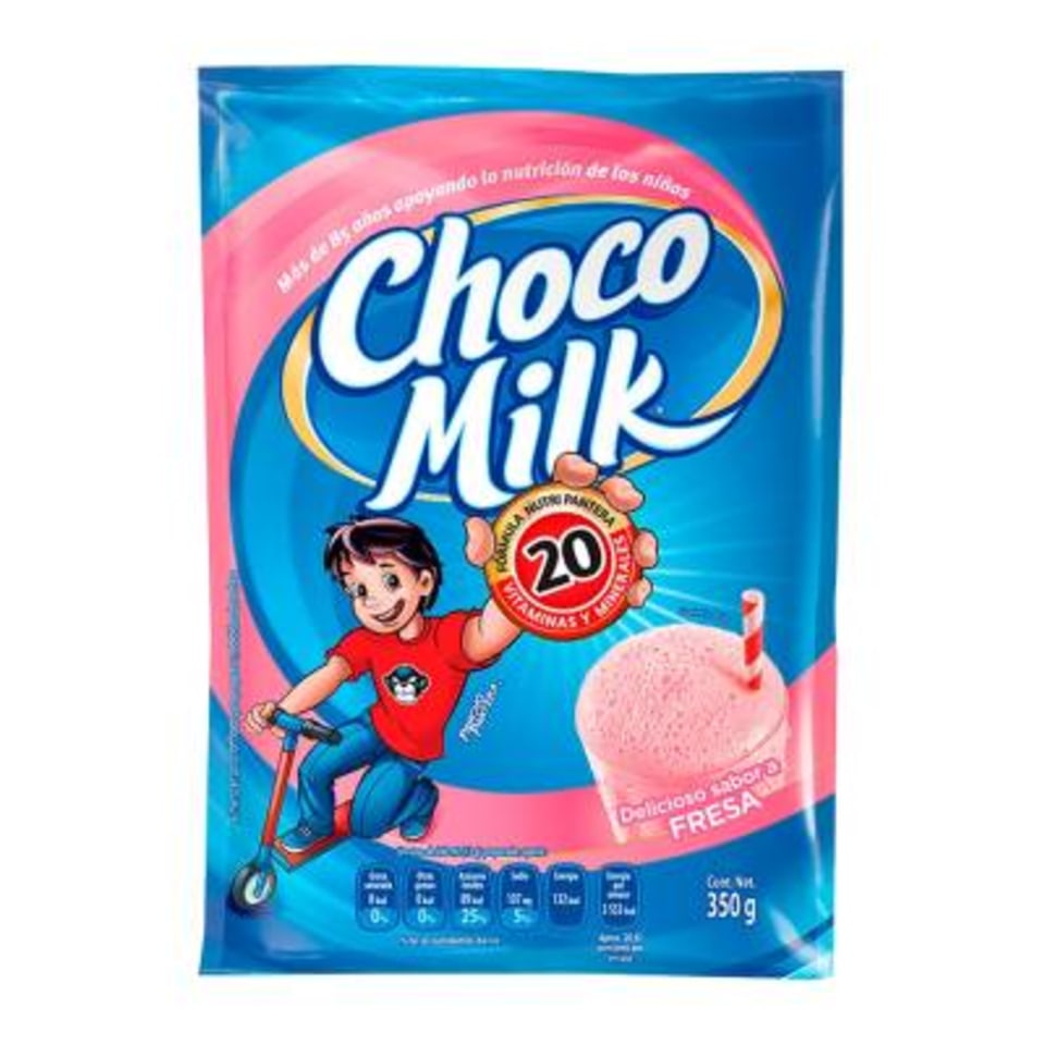 Saborizante en polvo Choco Milk sabor fresa 350 g