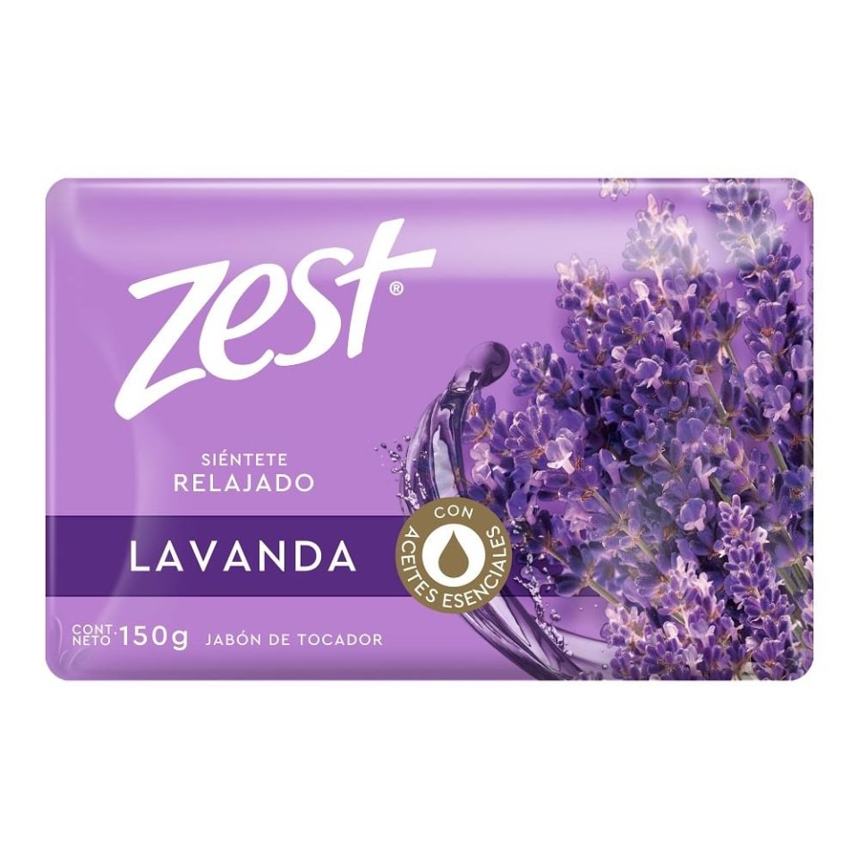 Jabón De Tocador Zest Lavanda 150 G Walmart 5455