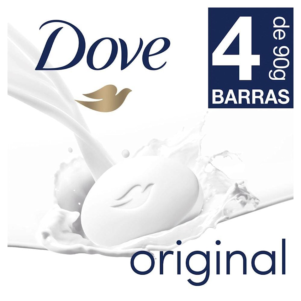 Jabón De Tocador Dove Original Hidratación Profunda 4 Pzas De 90 G Cu Walmart 8318