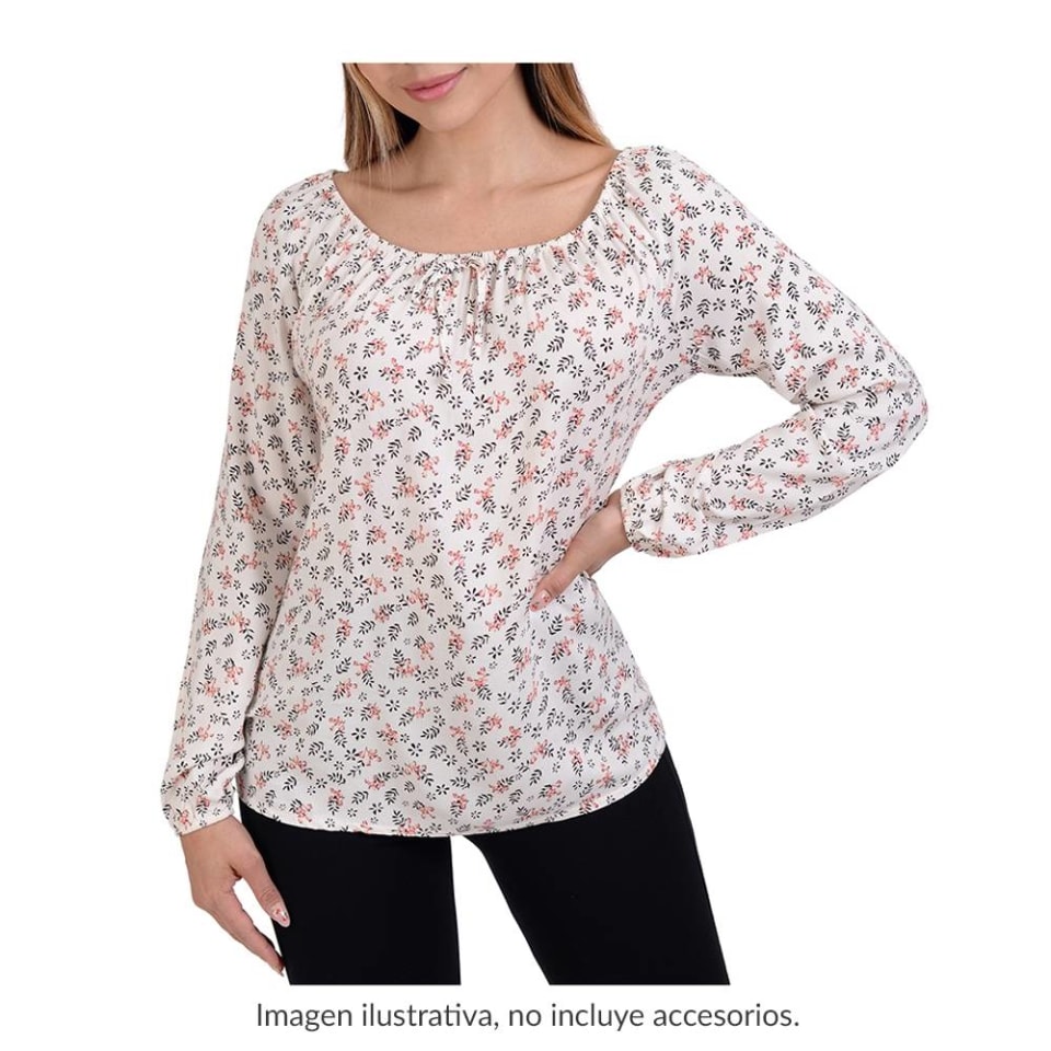 Blusa George Talla CH Campesina Blanco Walmart