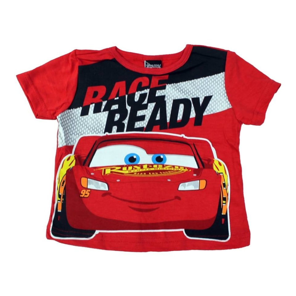 Playera Disney Pixar Niño 3 Cars Race Ready Roja | Walmart