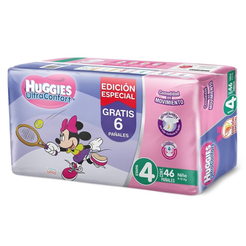 Pañales Huggies Ultra Confort Etapa 4 Niña 46 Pzas Walmart 1956