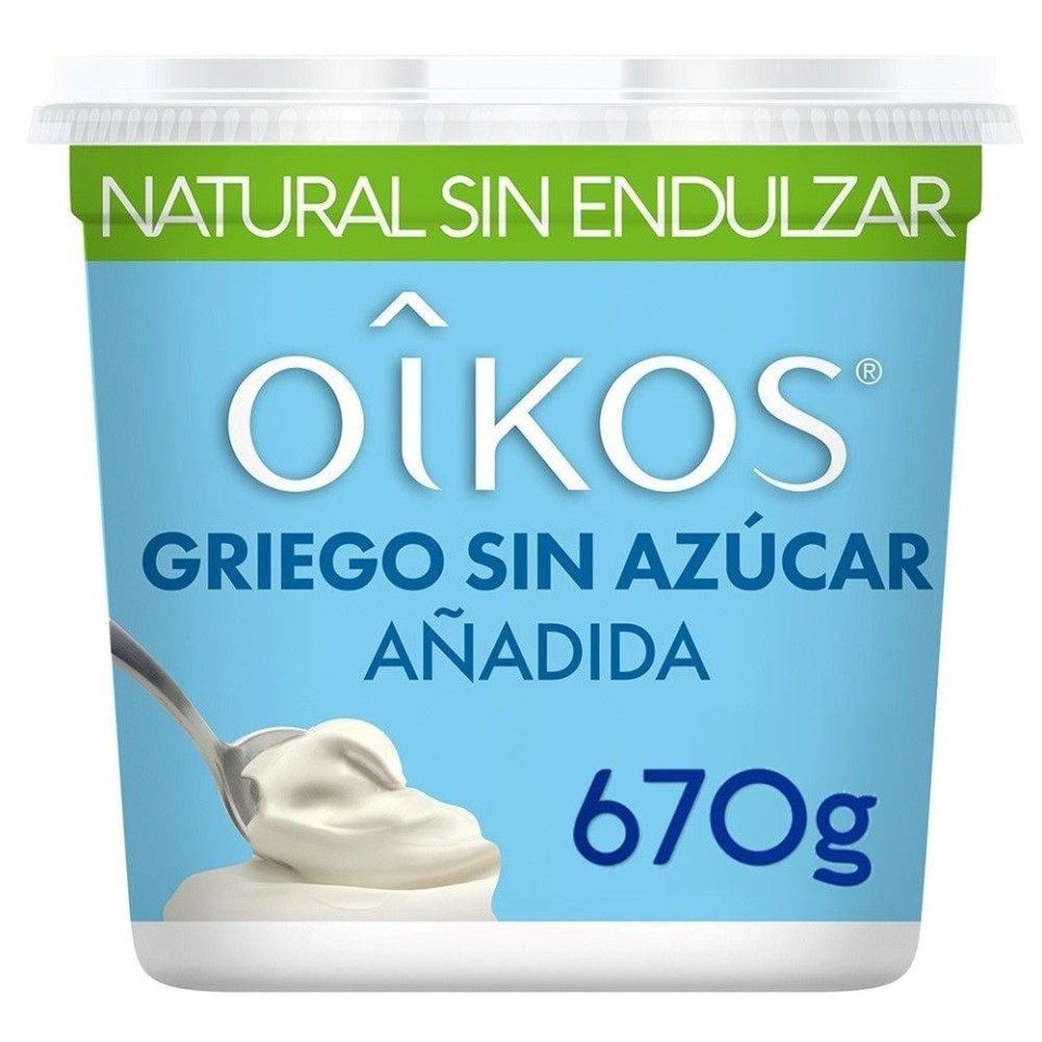 Yoghurt griego Oikos natural sin azúcar 670 g Walmart