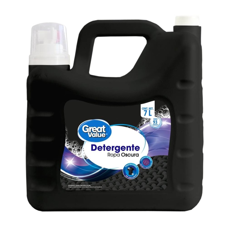 Detergente líquido Great Value oscuros radiantes 7 l | Walmart