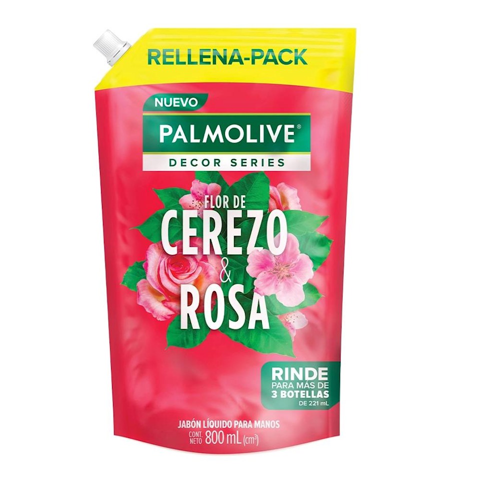 Jabón Líquido Para Manos Palmolive Decor Series Flor De Cerezo And Rosa 800 Ml Walmart 1579