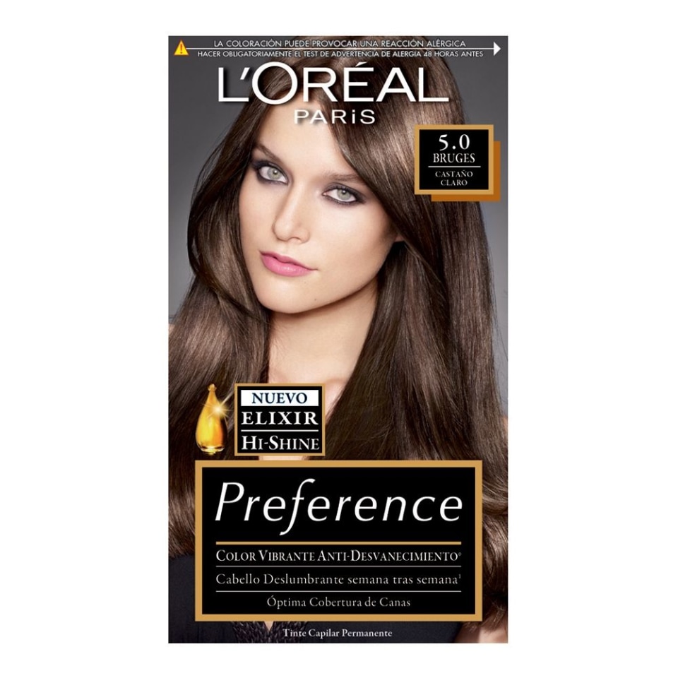 Tinte Para Cabello Loréal Paris Preference 5 0 Bruges Castaño Claro