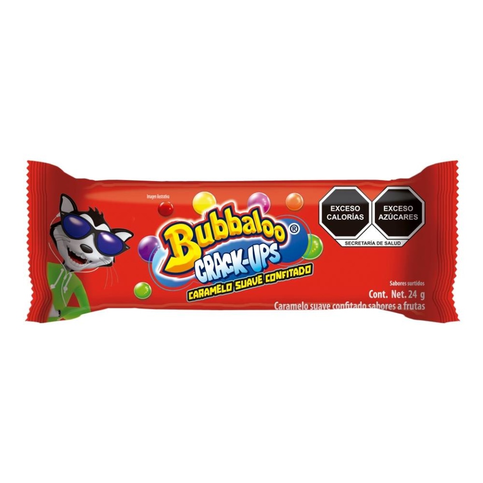 Caramelo suave Bubbaloo Crack Ups confitado sabores a frutas 24 g | Walmart Caramelo suave Bubbaloo Crack Ups confitado sabores a frutas 24 g | Walmart