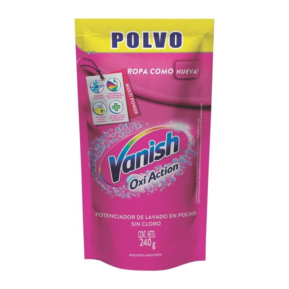 Potenciador de lavado Vanish Oxi Action en polvo 240 g | Walmart