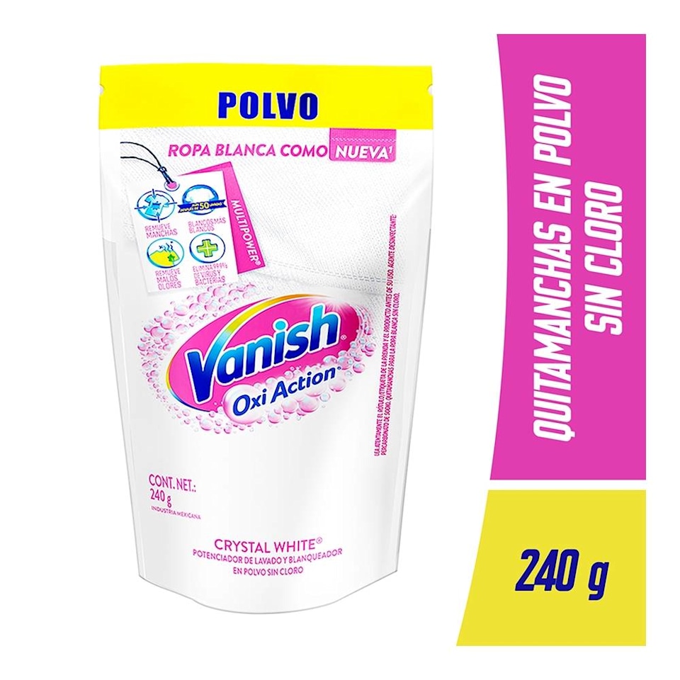 Potenciador de lavado Vanish Oxi Action en polvo 240 g | Walmart