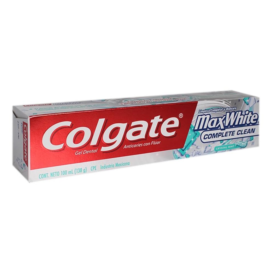 Pasta Dental Colgate Max White Con Láminas De Blancura 100 Ml Walmart 5230