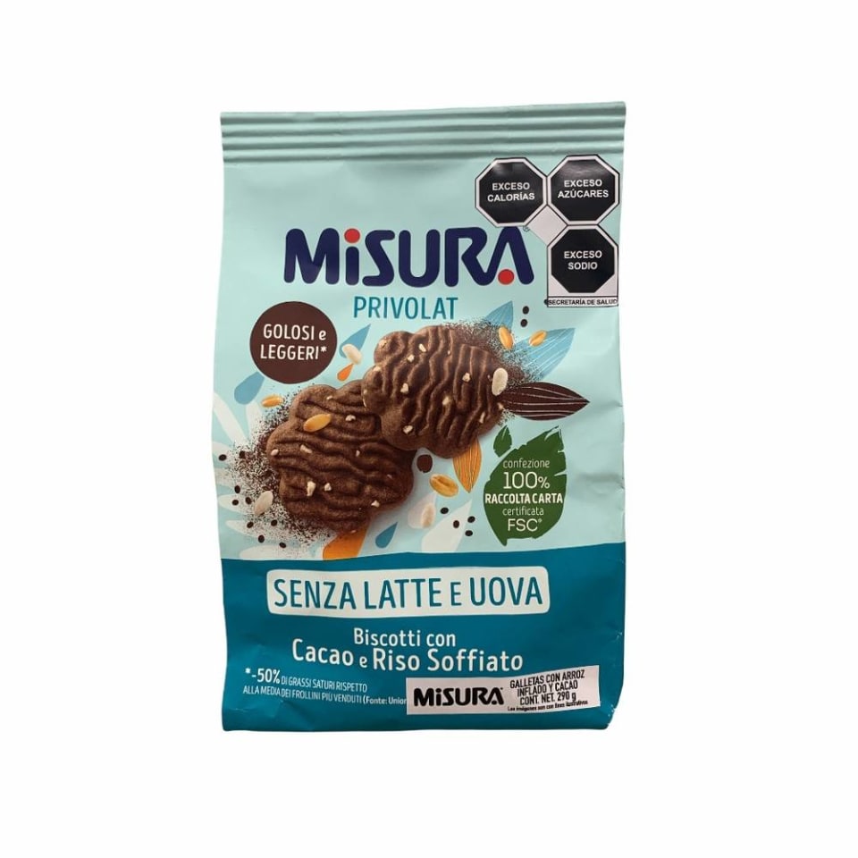 Galletas Misura Con Arroz Inflado Y Cacao 290 G Walmart 4356