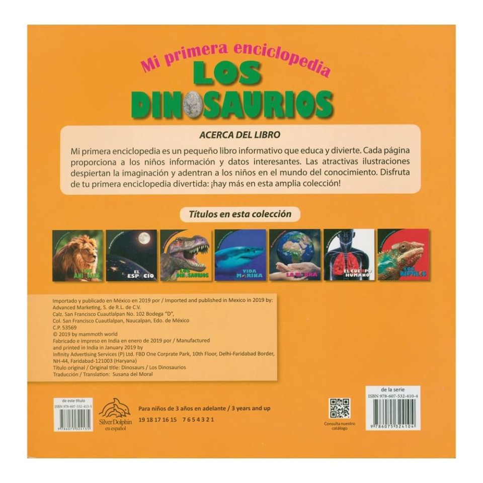 Enciclopedia: los Dinosaurios Silver Dolphin Mammoth | Walmart Enciclopedia: los Dinosaurios Silver Dolphin Mammoth | Walmart