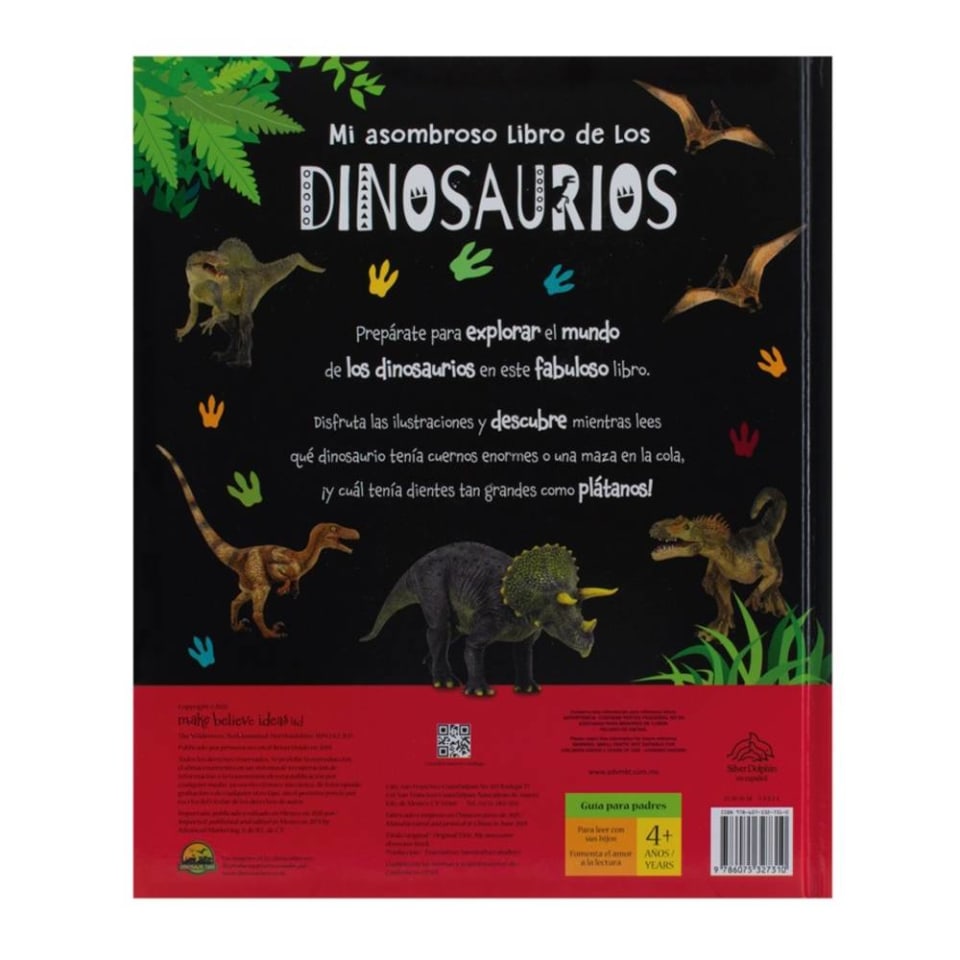 Mi Asombroso Libro de los Dinosaurios Advanced Marketing Make Believe Ideas | Walmart Mi Asombroso Libro de los Dinosaurios Advanced Marketing Make Believe Ideas | Walmart
