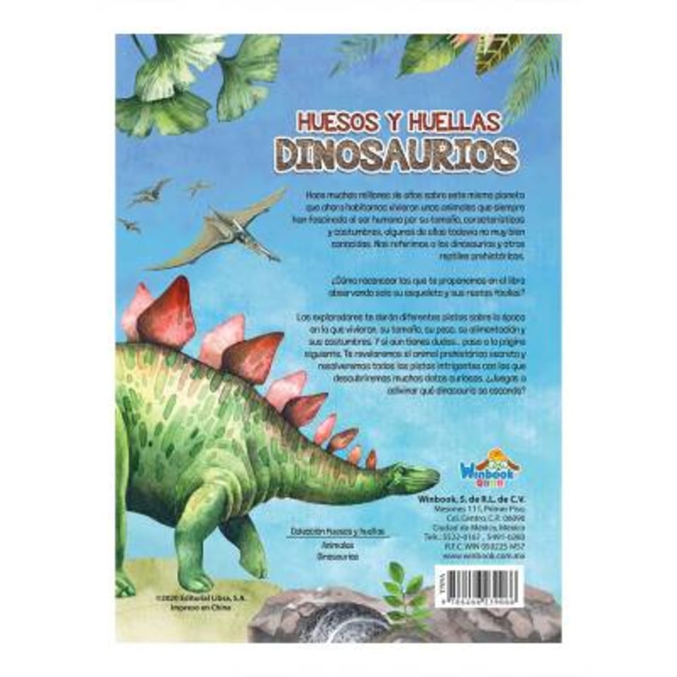 Huesos y Huellas Dinosaurios Winbook | Walmart Huesos y Huellas Dinosaurios Winbook | Walmart