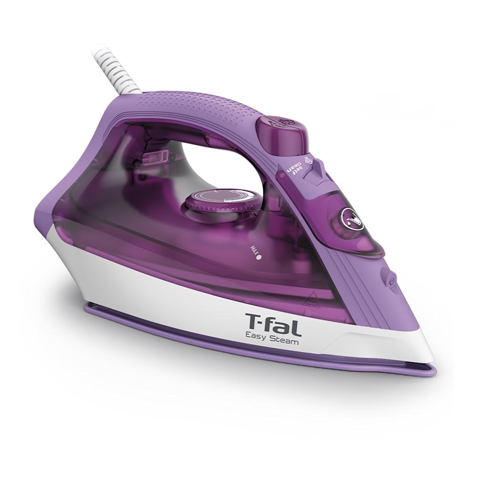 Plancha T-fal de Cerámica Easy Steam Lila