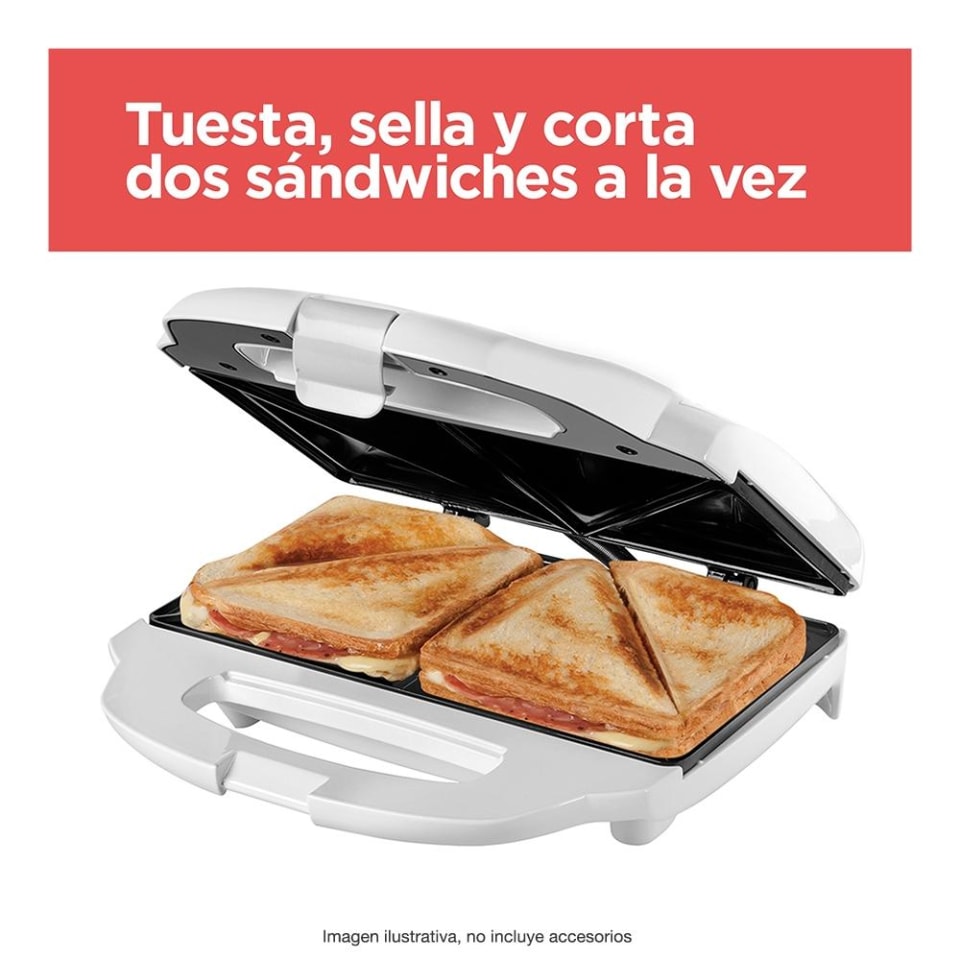 thumbnail image 2 of Sandwichera Blanca Black & Decker SM1000W, con Placas Profundas 1 Unidad, 2 of 4