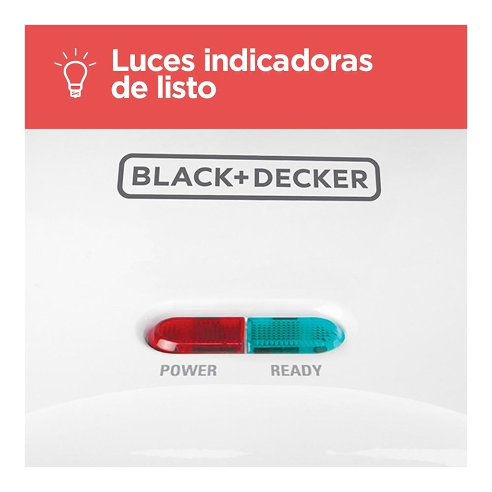 thumbnail image 4 of Sandwichera Blanca Black & Decker SM1000W, con Placas Profundas 1 Unidad, 4 of 4