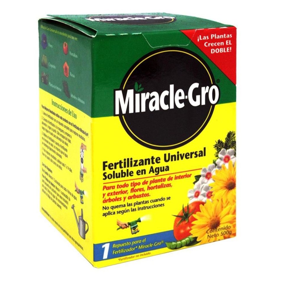 Fertilizante Universal Miracle Gro Soluble en Agua