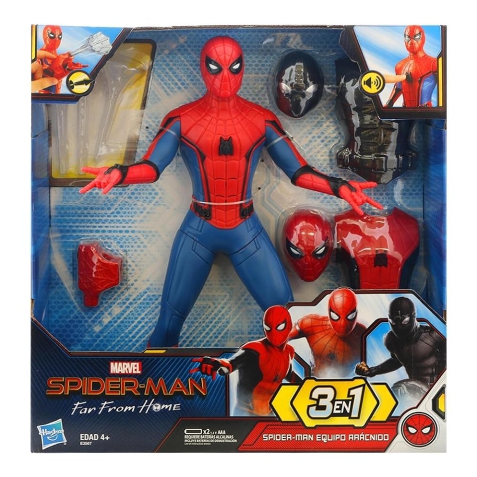 Figura de acción Hasbro spider man far from home 3 en 1, 1 pza | Walmart