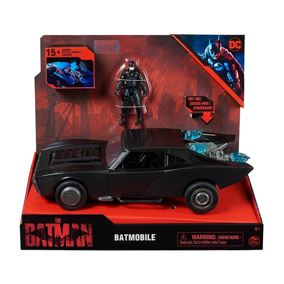 Radio Control Spin Master Batimóvil con Batman de 4 pulgadas Película |  Walmart