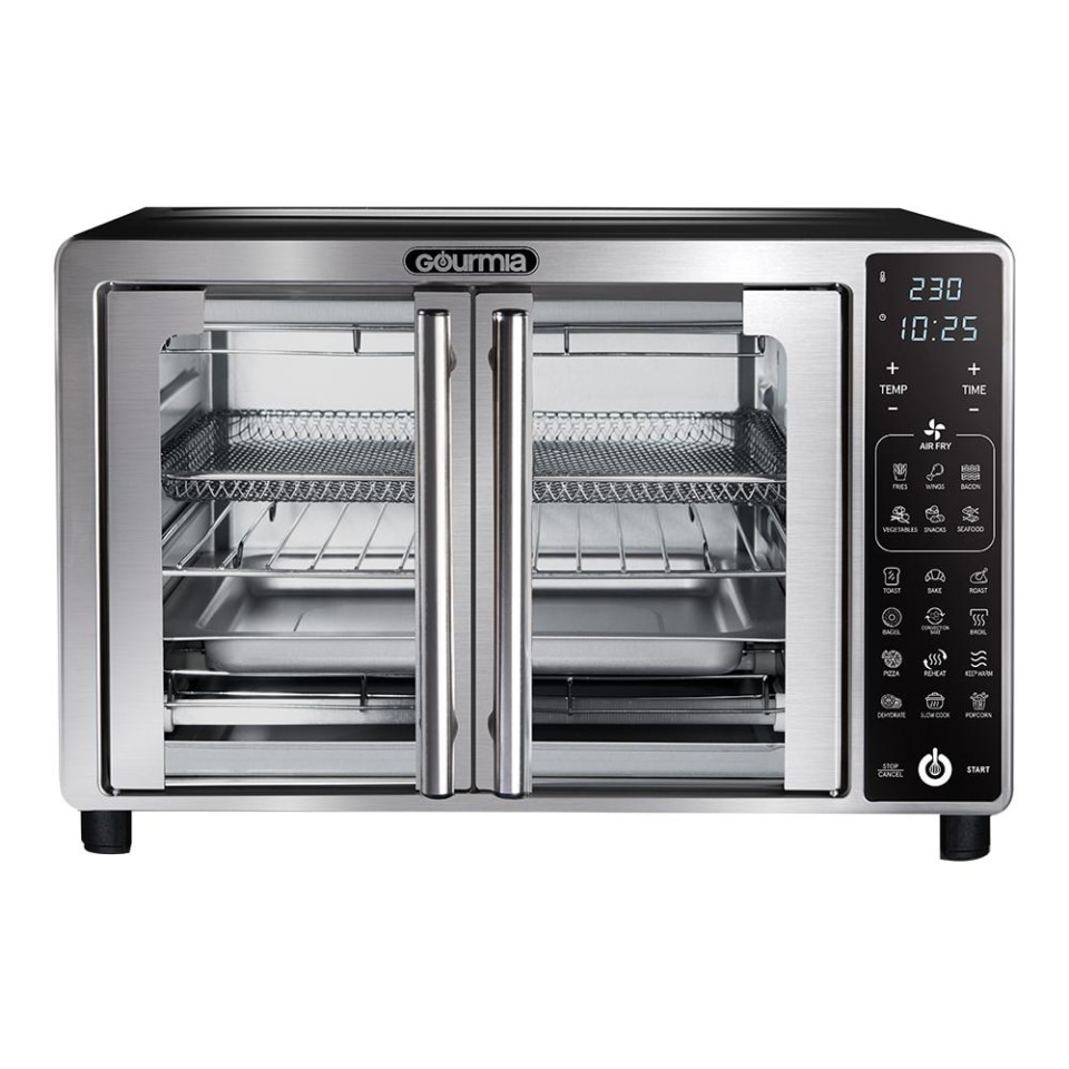 Gourmia Horno Digital de Acero Inoxidable con Freidora de Aire, 24 Litros