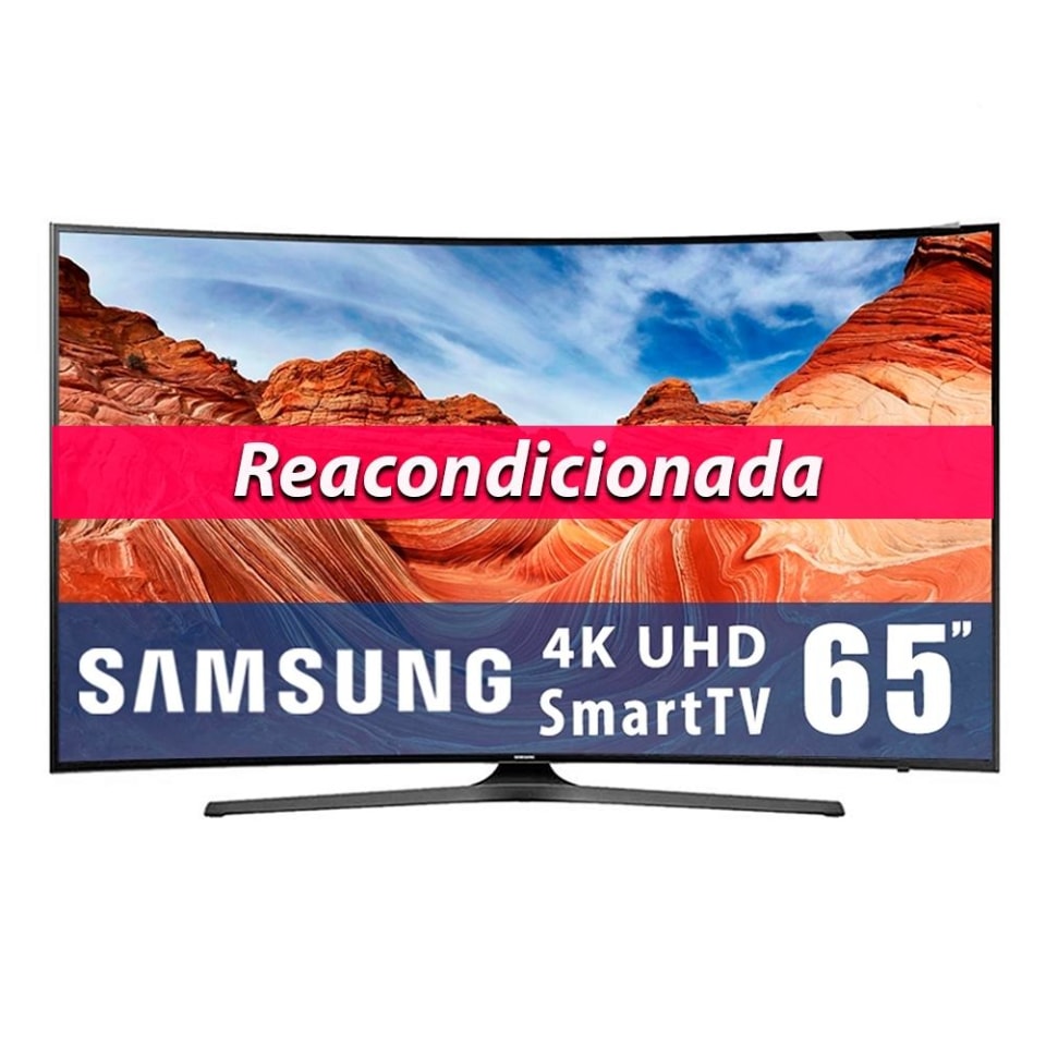 TV Samsung 65 Pulgadas Curva 4K Ultra HD Smart TV LED UN65MU650DFXZA Reacondicionada