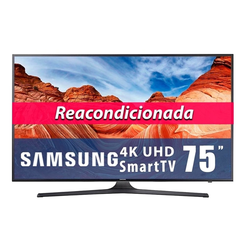 TV Samsung 75 Pulgadas 4K Ultra HD Smart TV LED  UN75MU6070FXZA Reacondicionada