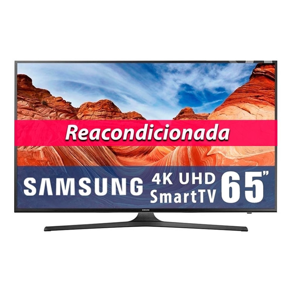 TV Samsung 65 Pulgadas 4K Ultra HD Smart TV LED UN65MU6300 Reacondicionada