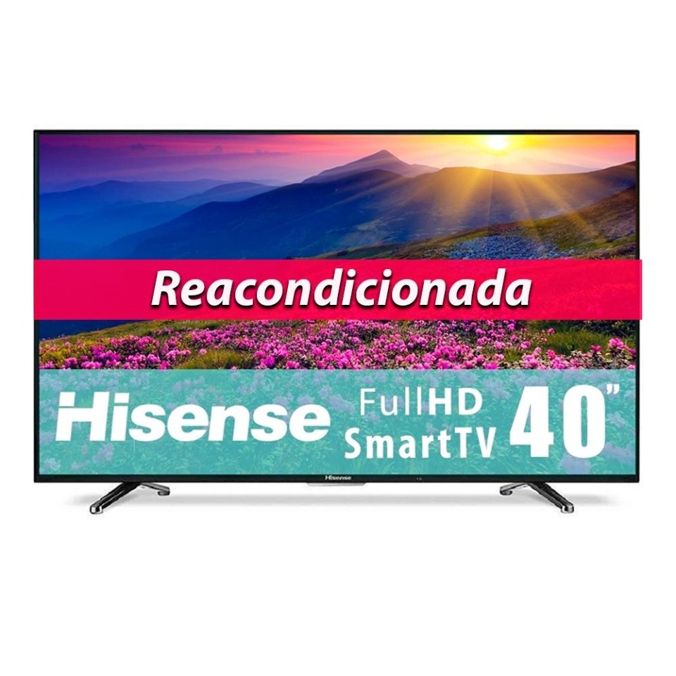 thumbnail image 1 of TV Hisense 40 Pulgadas 1080p Full HD Smart TV LED 40H5 Reacondicionada, 1 of 4