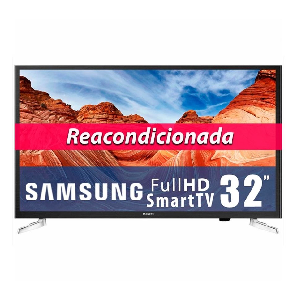 TV Samsung 32 Pulgadas 1080p Full HD Smart TV LED UN32J5205 Reacondicionada