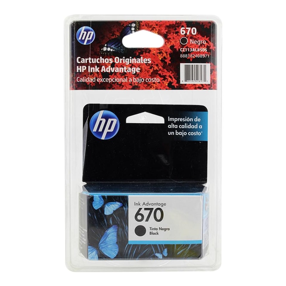 Cartucho de Tinta HP 670 Ink Advantage Negro | Walmart