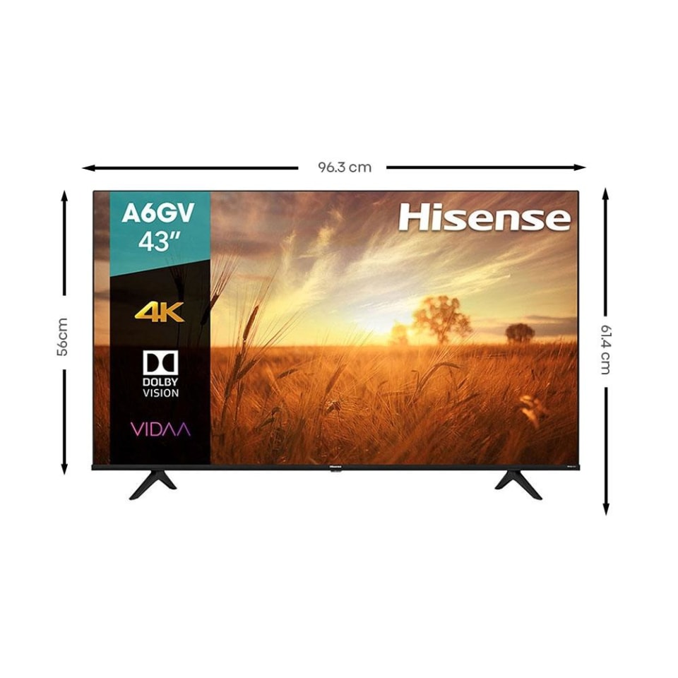 thumbnail image 2 of TV Hisense 43 Pulgadas 4K Ultra HD Smart TV LED 43A6GV, 2 of 4