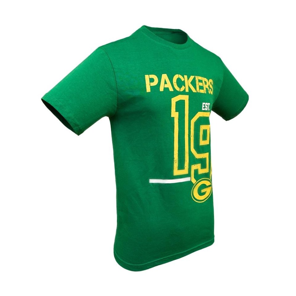 Playera NFL Talla CH Manga Corta Packers Verde para Hombre | Walmart