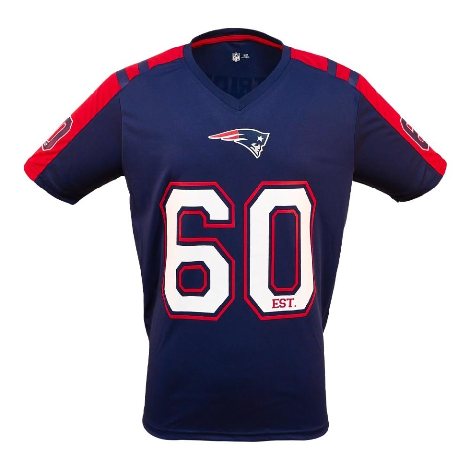 Playera NFL Talla CH de Manga Corta New England Patriots Azul Marino para  Hombre | Walmart