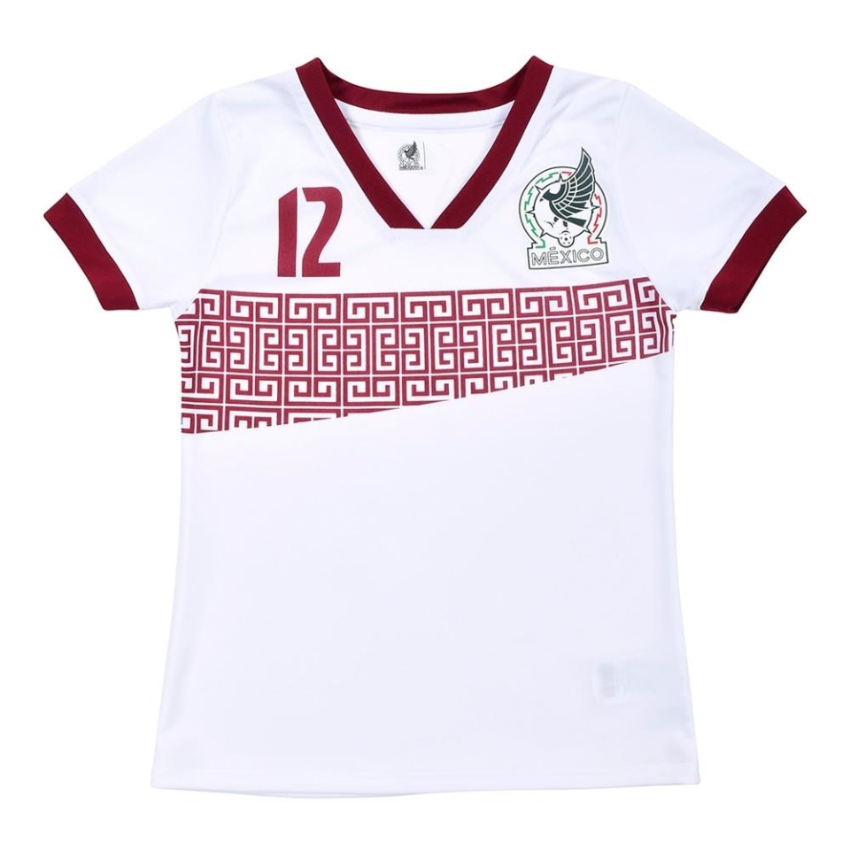 Playera Selección Nacional Talla 10 Manga Corta México Blanco para Niña |  Walmart