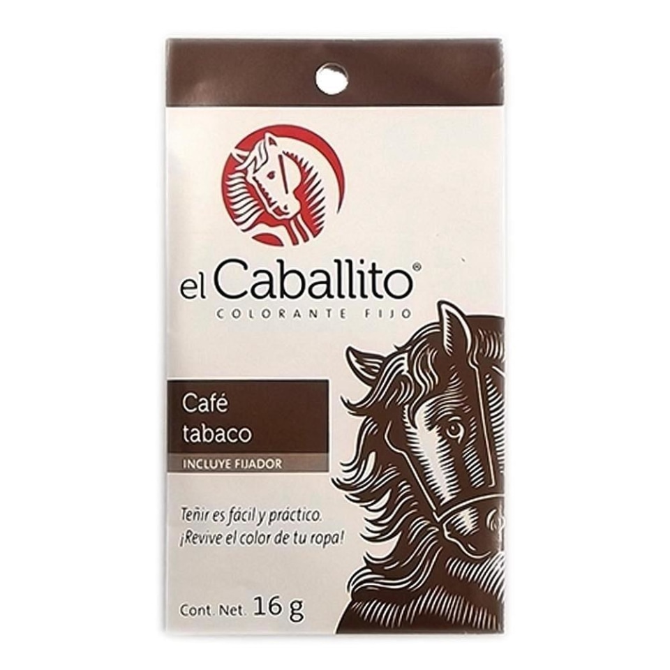 Colorante para telas El Caballito color café tabaco 16 g | Walmart