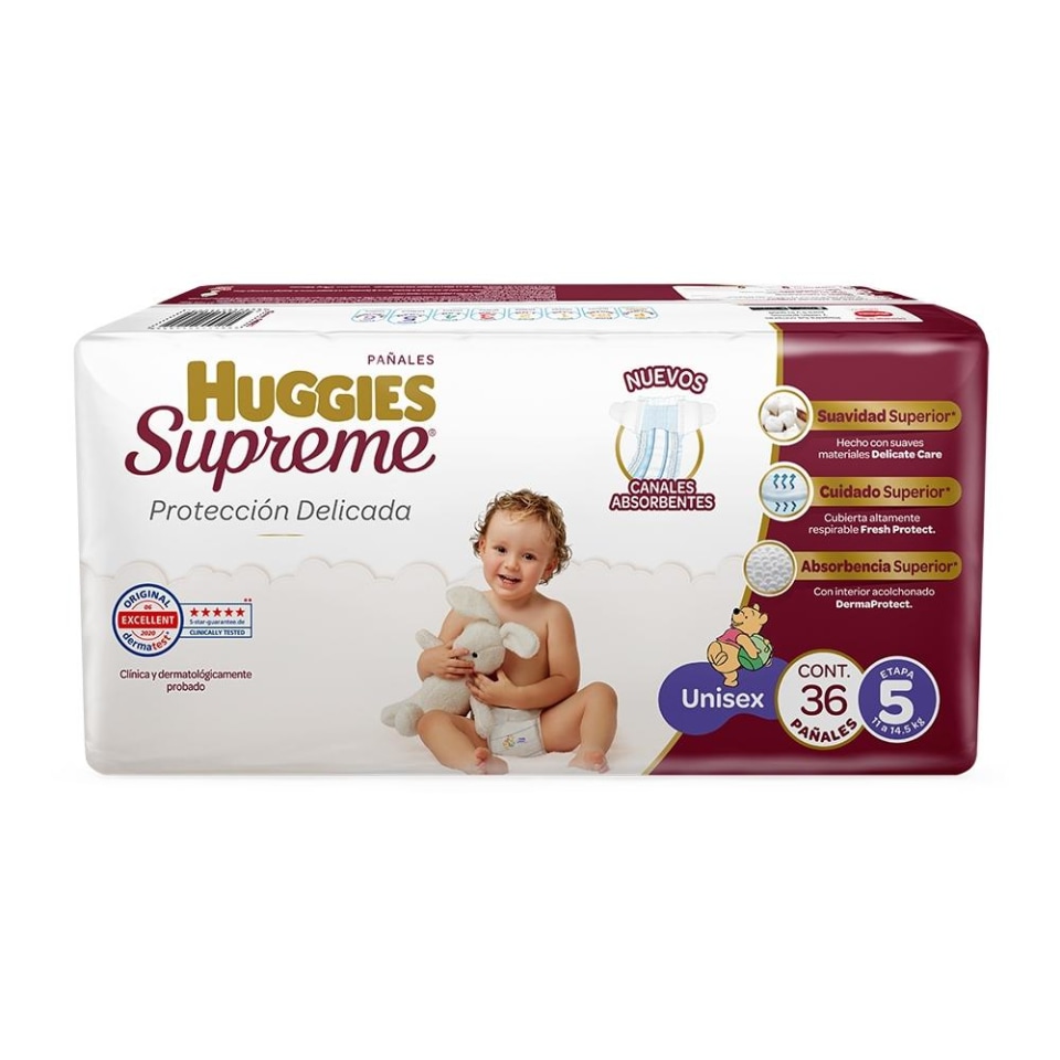 Pañal para Bebé Huggies Supreme Etapa 5, 180 piezas | Walmart en línea