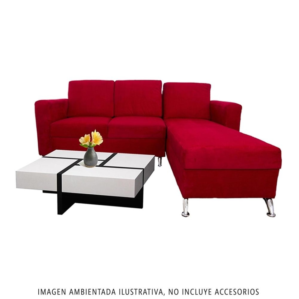 Sala Camacho Love Seat y Chaise Rojo